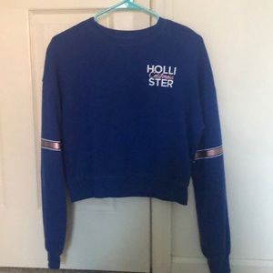 hollister cropped sweatshirt